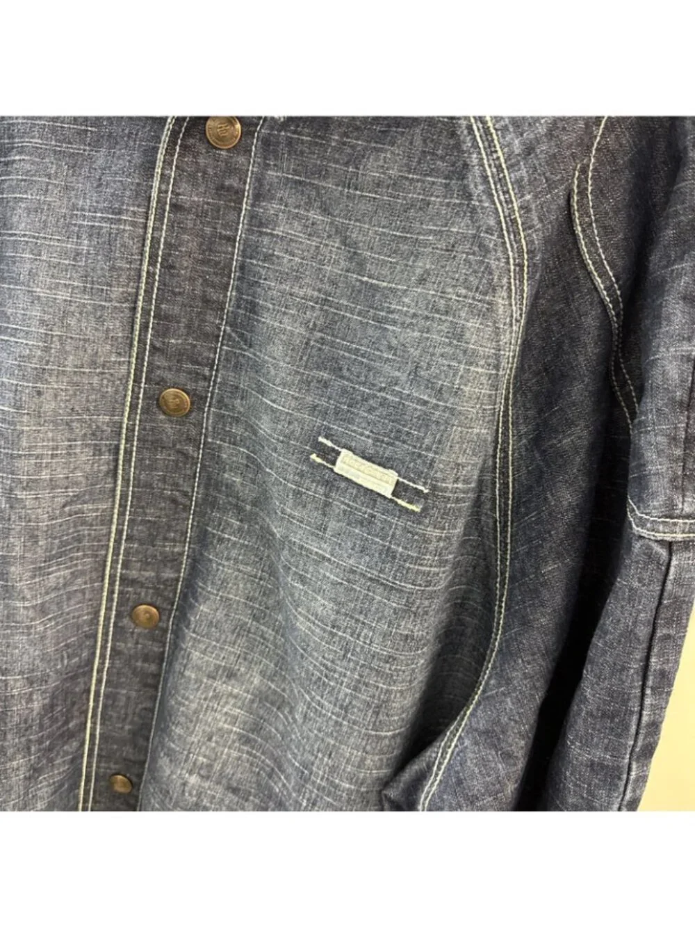 Vintage Rare Rocawear Demin‎ Bomber Whiskered Jacket XL